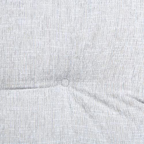 Klear Vu The Gripper Non-Slip Tufted Bench Cushion for Indoor Furniture, Assembled in USA, Entryway Storage, Bay Window, Corner Nook or Piano Seat, 27 Inches, Chenille Gray - Image 4