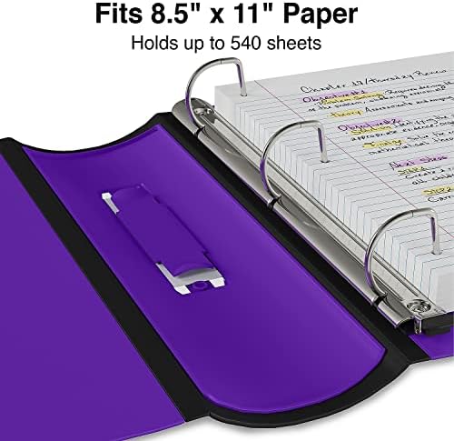 Staples Better 2-Inch 3-Ring Binder, Purple, Heavy-Duty - Image 4