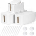 Cable Management Box DUNCHATY 3 Pack Cable Box Organizer by DUNCHATY