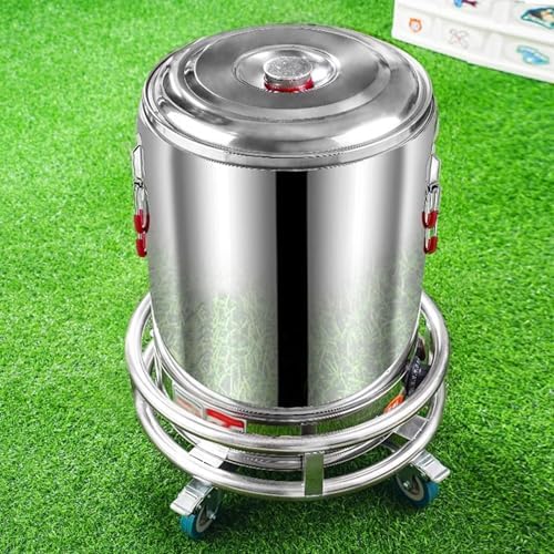 Heavy Duty Stainless Steel Utility Cart with Wheels for Easy Transport, Ideal for Commercial and Home Use, Durable and Versatile - Image 3
