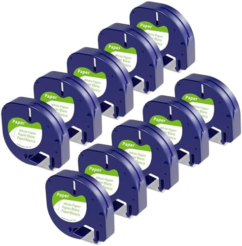 Wonfoucs Label Tape Replace for DYMO LetraTag Refills 91330 10697 by Wonfoucs