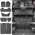 powoq Floor Mats Cargo Mat Compatible with 2016-2022 Honda Pilot 8 Seats by powoq