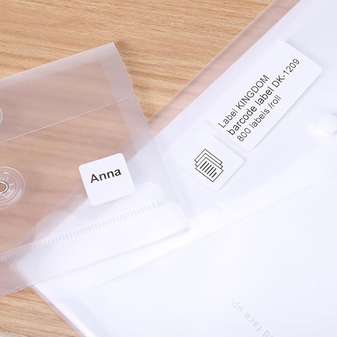 Label KINGDOM Replace for Brother DK-1221 Square White Paper Labels, Use - Image 9