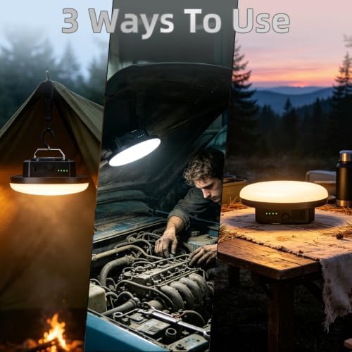3 Lighting Modes Rechargeable LED Camping Lantern with Magnet - Image 5