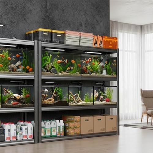 Garage Shelving Unit 68 W x 18 D x 84 H, 5 Tier Metal Storage Shelves, Upgraded Steel Structure, Rack for Basement, Shop, Warehouse, Pantry - Image 7