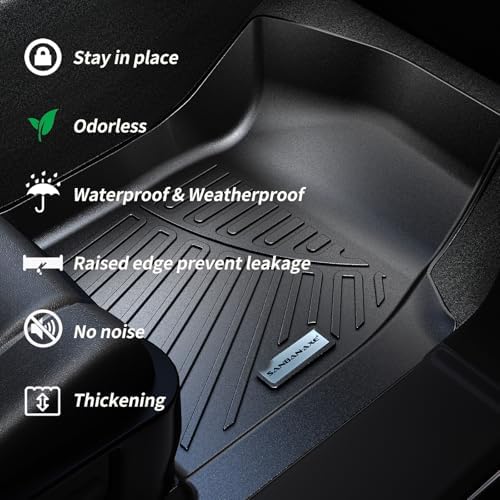 Floor Mats & Trunk Mat for Chevrolet Tahoe 2015-2020 Row Bucket Seat(7 Seats Version) &GMC Yukon（Not Fit XL,TPE All Weather Protection Car Floor Liners for Chevy Tahoe - Image 6