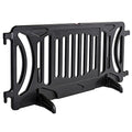 Billboard Barricade 42x96 Plastic Pedestrian Barricade- Black by OTWSafety