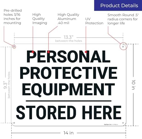 Personal Protective Equipment Stored Here Sign, - Image 2