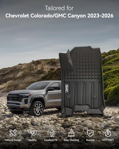 3W Floor Mats for Chevrolet Chevy Colorado/GMC Canyon Crew Cab 2023-2026 - Image 2