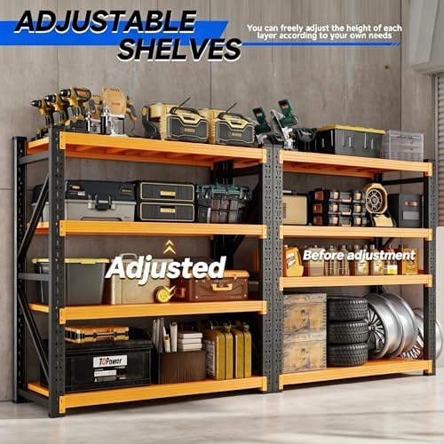 Heavy‑Duty Metal Garage Shelving Unit, 3000 LBS Total Load Capacity - Image 6