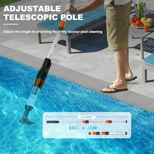 4 in 1 Cordless Rechargeable Small Pool Vacuum spa hot tub - Image 4