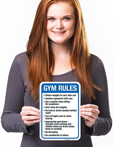 Gym Rules Return Weights to Rack After Use Sanitize Equipment After Use - Image 4