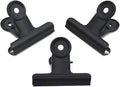 Coideal Black Bulldog Paper Clips 2 Inch, 20 Pack Large Metal Hinge Clips by Coideal