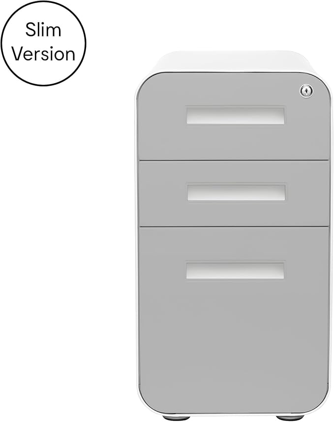 Laura Davidson Furniture Stockpile Slim 3-Drawer Mobile File Cabinet - Image 5