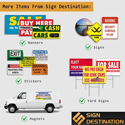Vinyl Banner Multiple Sizes Personal Protective Equipment Safety Industrial & Craft Outdoor Weatherproof Industrial Yard Signs Black 6 Grommets 36x72Inches - Image 7
