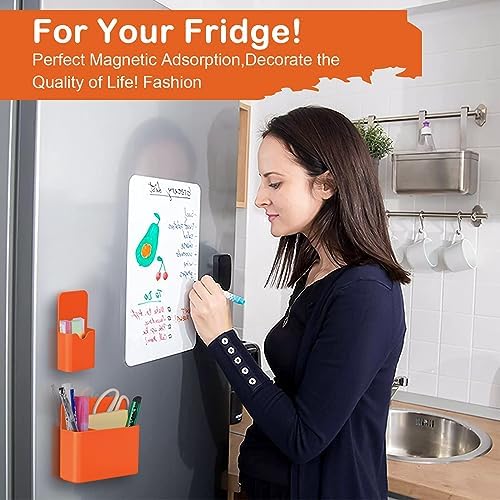 KITANIS Magnetic Pen Holder,2 Pack Magnetic Dry Erase Marker Holder with Generous Compartments,Strong Magnet Storage Marker Pen Pencil Organizer for Refrigerator,Whiteboard,Locker Accessories - Image 6