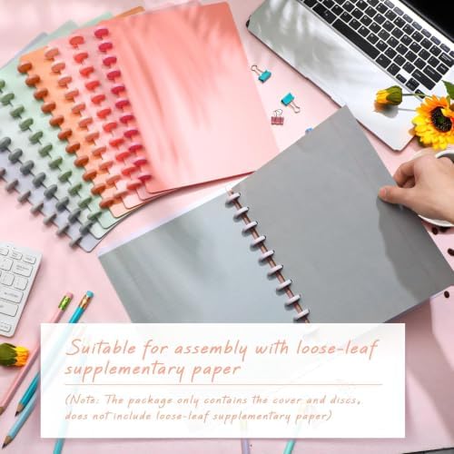 Fuutreo 8 Set Discbound Notebook Cover and Disc Set, Cute Color - Image 4