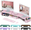 gianotter Dual Monitor Stand Riser With Drawer and 2 Pen Holders by gianotter