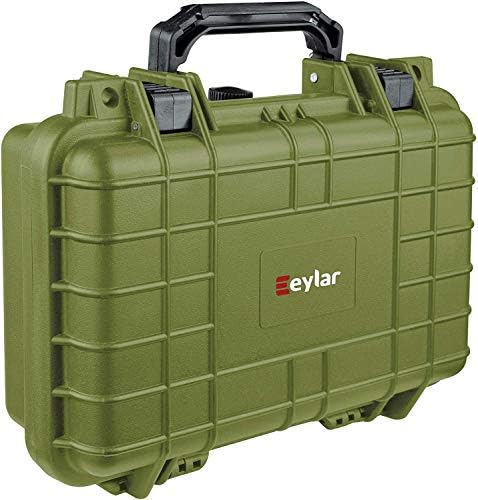 Eylar Protective Gear and Camera Hard Case Waterproof Dry Box with Foam 11.6 Inch 8.3 Inch 3.8 Inch (OD Green) - Image 2