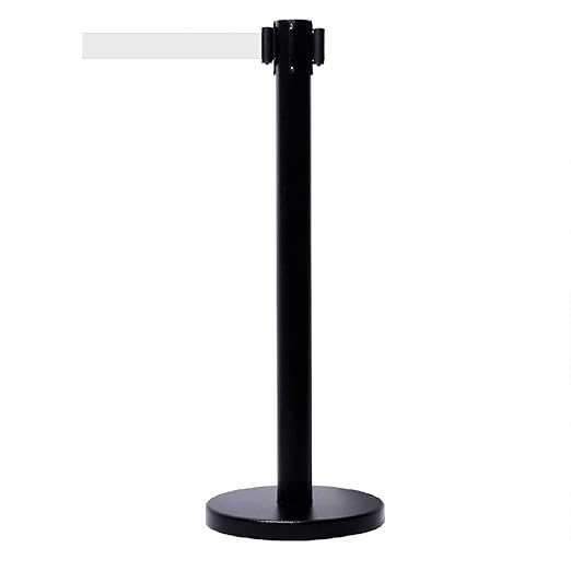 VIP Crowd Control Retractable Belt Stanchion Queue Safety Barrier Set - Image 5