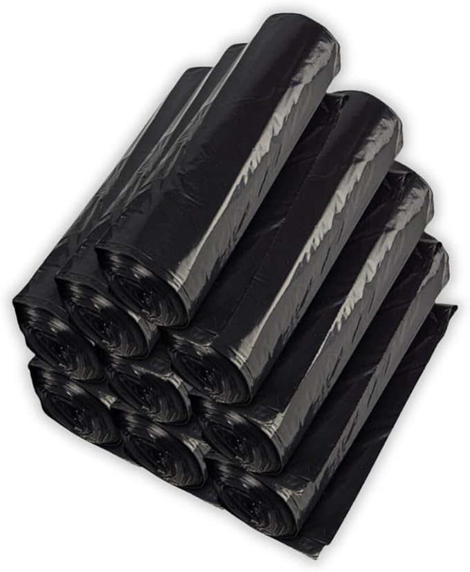 42 Gallons Black LDPE Coreless Trash Bags - Image 3