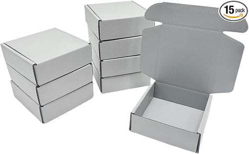 15 Pcs 6 x 6 x 2 inches Corrugated Cardboard Gift Boxes Recyclable Shipping by Unknown