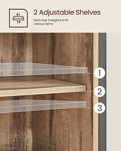 VASAGLE Buffet Cabinet, Coffee Bar with 1 Sliding Barn Door - Image 5
