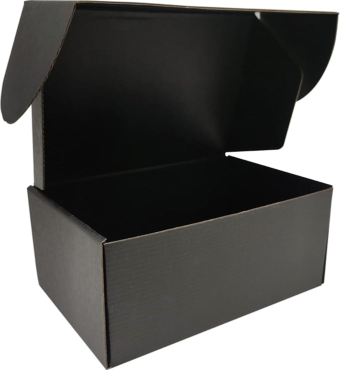 Small Black Shipping Boxes for Small Business Pack of 25-9x6x4 inches Cardboard - Image 3