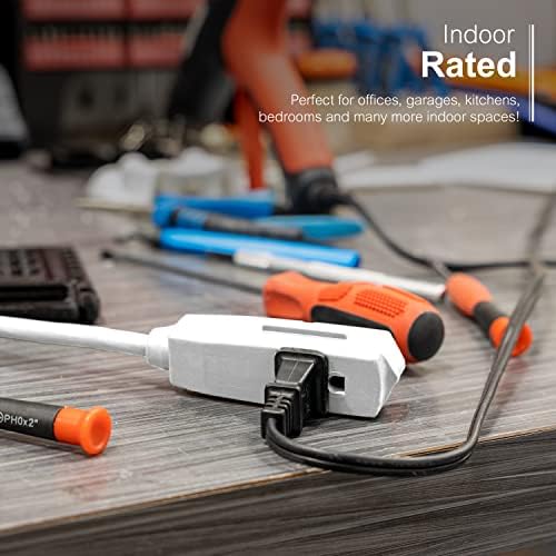 GE 3-Outlet Flat Extension Cord 25 Ft Grounded Extension Cord - Image 5