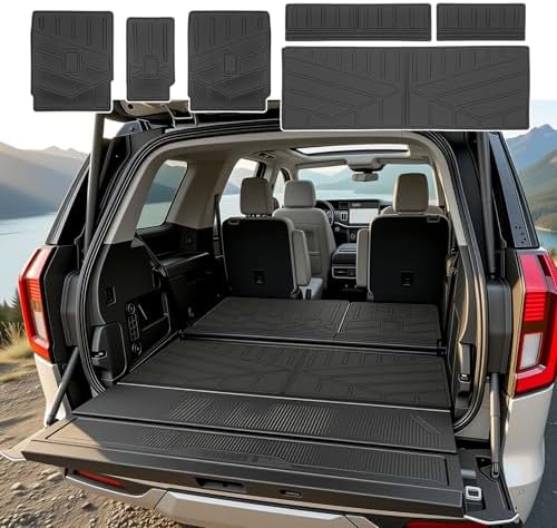 Trunk Mat & Backrest Mat for 2025 2026 Ford Expedition/Lincoln Navigator Standard 7 Seats(Not for Max/L Models), Rear Seat Back Cover Cargo Liner Only for 25 26 Expedition/Navigator Accessories by JTYZSM