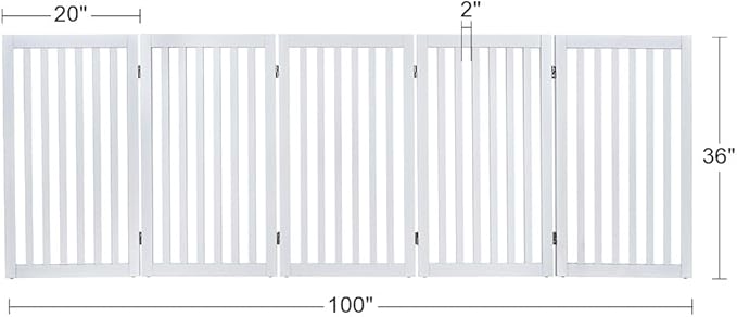 unipaws 36”H Free Standing Pet Gate - Image 7