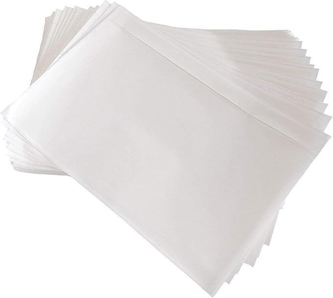 6" x 9" Clear Adhesive Top Loading Packing List Pouches Shipping Label Envelopes - Image 3