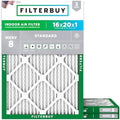 Filterbuy 16x20x1 Air Filter MERV 8 Dust & Allergy Defense (3-Pack) by Filterbuy