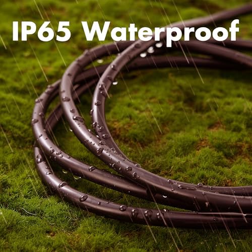 30 Ft Brown Outdoor Extension Cord, 16 Gauge Heavy Duty Power Cord - Image 4