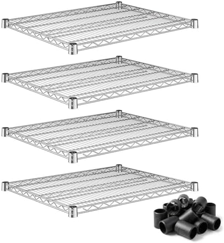 24" x 30" NSF Wire Shelf Replacement 4 Pack, Cost-Effective Upgrade for Commercial Shelving Systems by Zedfire
