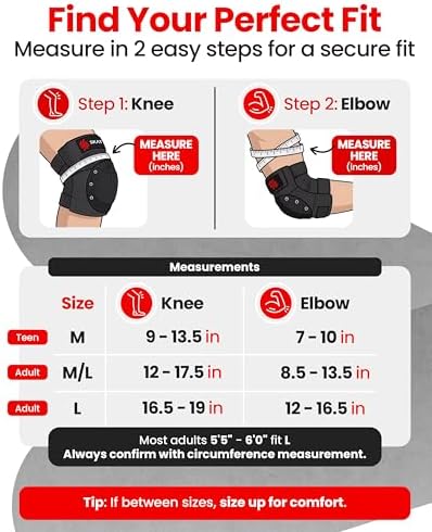 SKATEWIZ Bike Knee Pads - Skateboard Safety Gear - Shield - Size M/L Black - Skate & Skateboarding Wrist Guards for Skating Adult with Elbow Pads - Roller Skates, Inline Skates - Image 6