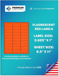Premium Label Supply Bright Neon Color Fluorescent Stickers by PremiumLabelSupply