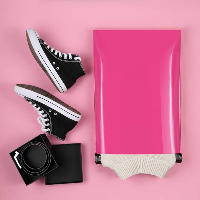 UCGOU Poly Mailers 14.5x19 Inch Hot Pink 100 Pack Large Shipping Bags #7 Strong - Image 5