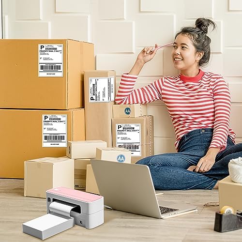 Phomemo Genuine 4X6 FanFold Thermal Shipping Label 100 Labels per Stack - Image 6