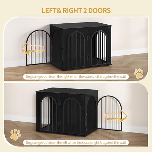 Hzuaneri 31.5'' Dog Crate Furniture,Dog Kennel Indoor for Small/Medium Dogs - Image 4