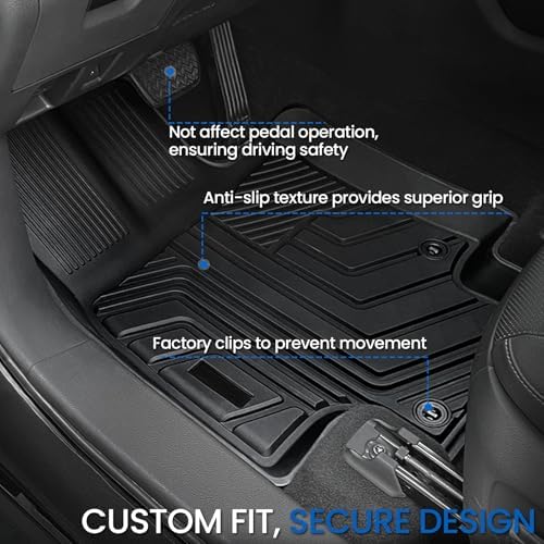 Floor Mats for Toyota Highlander 2020-2026 7 Seats Hybrid & Gas - Image 2