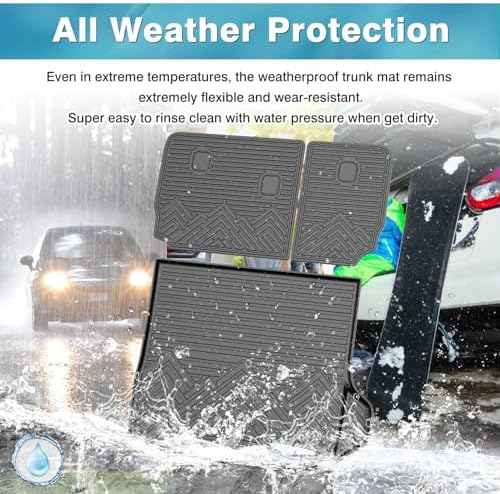 Mixsuper Cargo Liner for Jeep Grand Cherokee 2022-2026 (Not for Grand Cherokee L/WK), All Weather TPE Trunk Cargo Mat with Backrest Protectors Compatible with Grand Cherokee & 4xe - Image 5