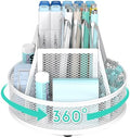 YINGHUA 360°Rotating Mesh Desk Organizer & Pen Holder - White by YINGHUA