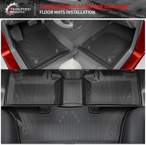 Floor Mats for 2016-2025 2026 Dodge Durango 6 Seats - Image 2