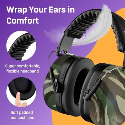 Noise Reduction Earmuffs for Adults - 35 dB (2K Hz) Protection Headphones - Image 4
