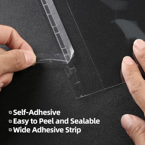 Self‑adhesive 100pcs 7X10 inch Clear Cellophane Bags Gift Wrap Treat Bags - Image 5
