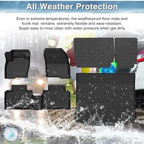 Mixsuper Floor Mat & Cargo Liner for Ford Edge (5 Seats) 2015-2026 - Image 6