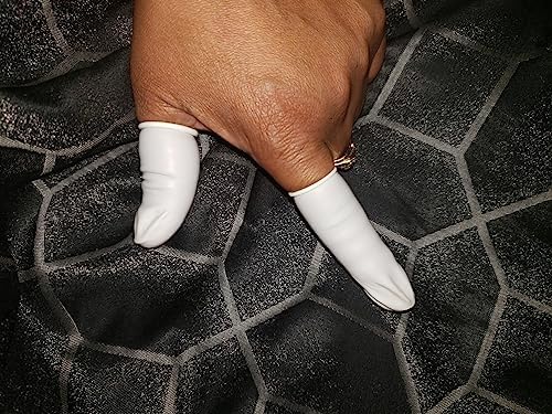 Cuttte (Approx. 330 PCS) Latex Finger Cots Disposable Large Finger Gloves - Image 7