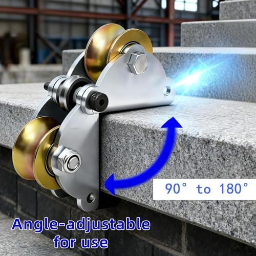 Three-Wheeled Portable Pulley;Angle-Adjustable Pulley;Lifting Equipment;Labor-Saving Transportation Equipment;Mobility Efficiency-Boosting Products;Upgraded Design Model. - Image 5