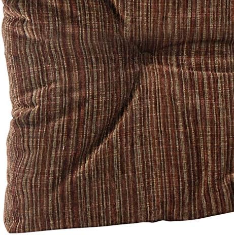 Klear Vu The Gripper Non-Slip Tufted Bench Cushion for Indoor Furniture, Assembled in USA, Entryway Storage, Bay Window, Corner Nook or Piano Seat, 27 Inches, Chenille Chocolate - Image 4